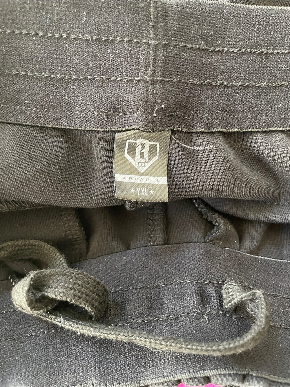 Baseball Lifestyle 101 Black Joggers with Mint Trim - Picture 5 of 5